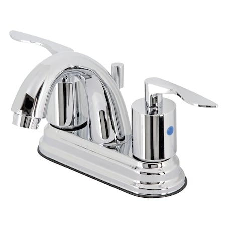 Kingston Brass KB8611SVL 4-Inch Centerset Bathroom Faucet with Retail Pop-Up, Polished Chrome KB8611SVL